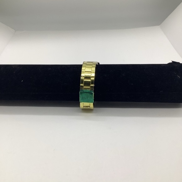 Geneva Quartz Stainless Steel Wrist Watch Unisex Gold Tone - Picture 8 of 12